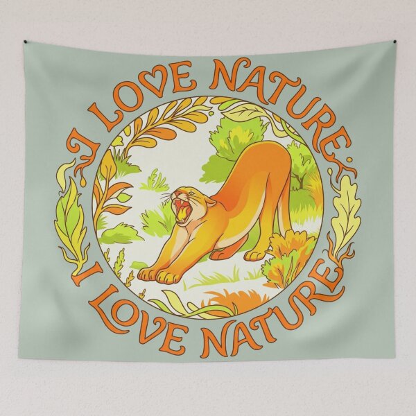 Item preview, Wild & Free: Vibrant Stretching Cougar Vector Design designed and sold by BLUESKY11a.