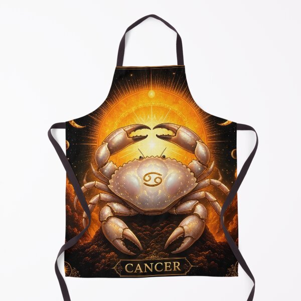 Item preview, Radiant Golden Cancer Zodiac Crab Art - Celestial Astrology designed and sold by Clavivs.
