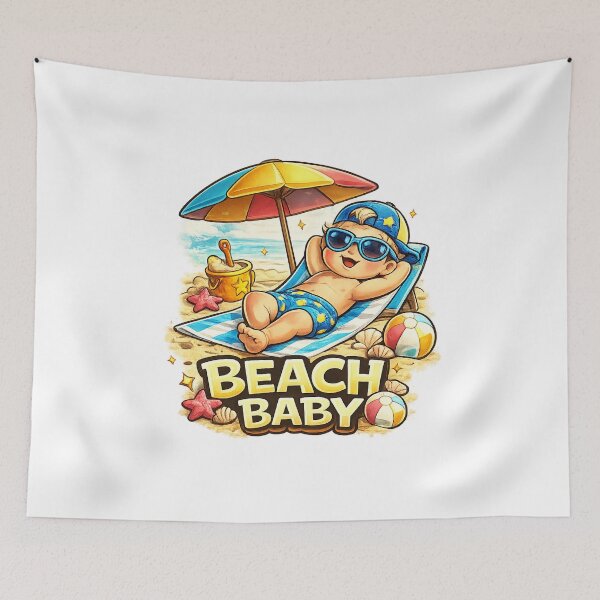 Item preview, Beach Baby Boy designed and sold by Someone Thinks It's Funny.