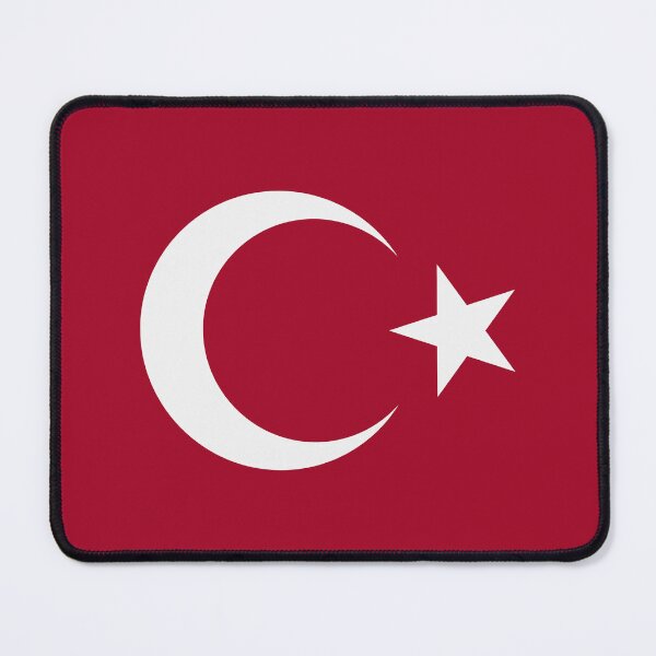 Item preview, Turkey Flag Crescent Star (Türkiye Bayrak / White) designed and sold by MrFaulbaum.