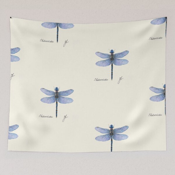 Item preview, Bluetail Damselfly Print - Ischnura Entomology Naturalist Art designed and sold by Fiurdelin.