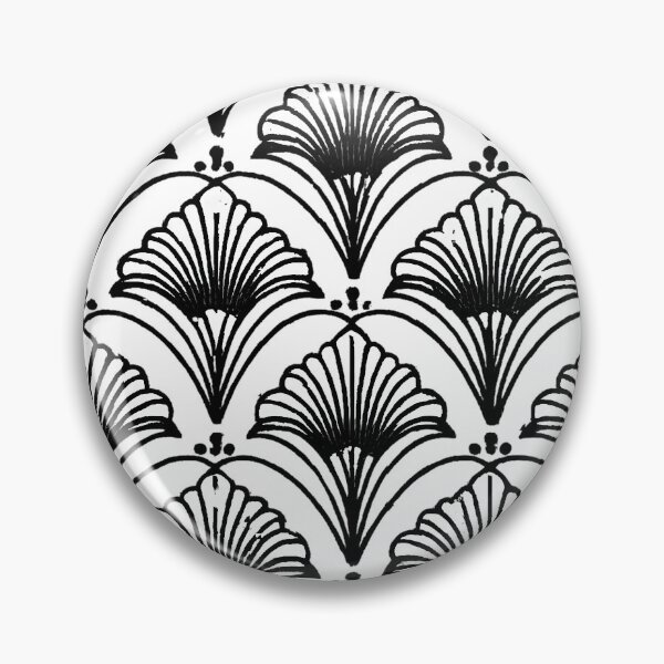 Item preview, Black Art Deco Fan Pattern designed and sold by FilBlue.