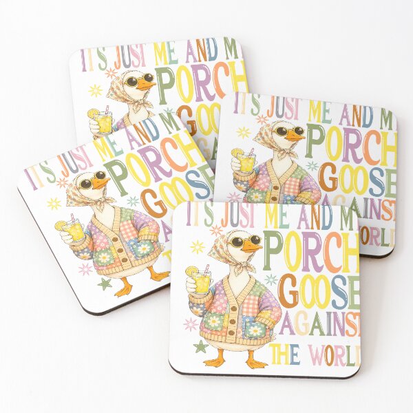 Item preview, Funny Goose Porch Design – “It’s Just Me and My Porch Goose Against The World” designed and sold by INKPOPTOURI.