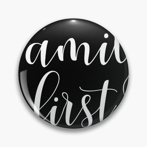 Item preview, Family First Typography Quote designed and sold by teeperfect.