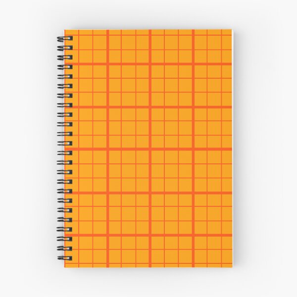 Item preview, Orange On Marigold Grid Windowpane Check Design  designed and sold by PatternTitan.