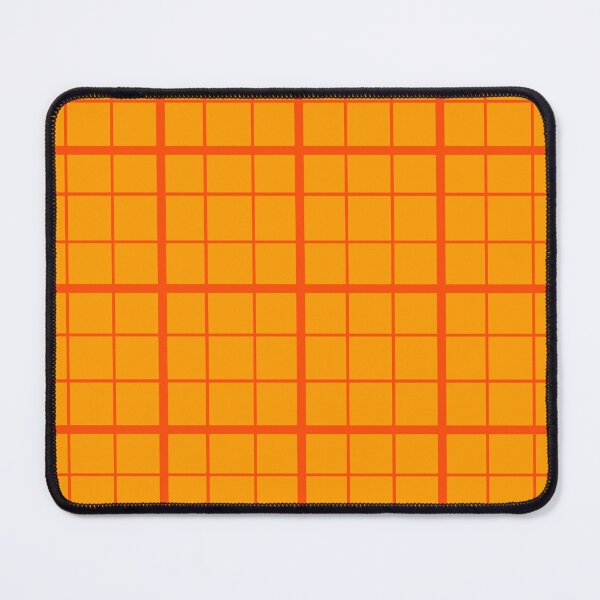 Item preview, Orange On Marigold Grid Windowpane Check Design  designed and sold by PatternTitan.