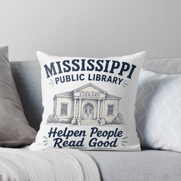 Item preview, Mississippi Public Library designed and sold by Pink Hombre.