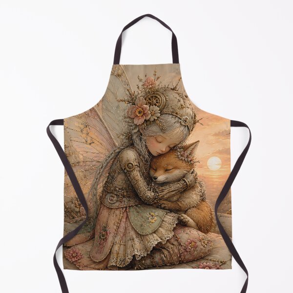 Item preview, Frost Faerie Hugging Fox Pup designed and sold by sigmaartstudio.