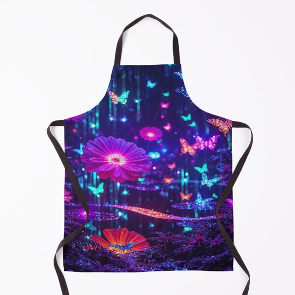 Item preview, Neon Butterfly Garden Wall Art designed and sold by BeautifulVirtues.