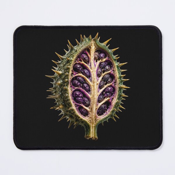Item preview, Dark Botanical Anatomy Golden Datura Pod designed and sold by MarVan-Prints.