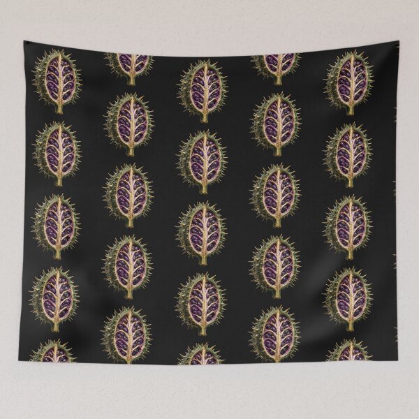 Item preview, Dark Botanical Anatomy Golden Datura Pod designed and sold by MarVan-Prints.
