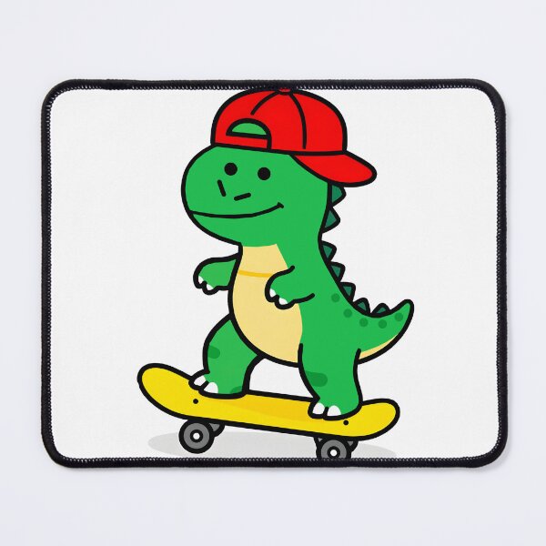 Item preview, Cute T-Rex Dinosaur on Skateboard | Kawaii Dino Skater Boy designed and sold by Felia001.