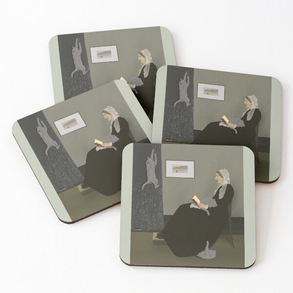 Item preview, Not ‘Whistler’s Mother’ by Whistler (cat) designed and sold by EmmaChristieArt.