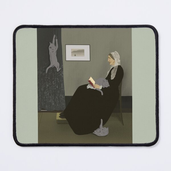Item preview, Not ‘Whistler’s Mother’ by Whistler (cat) designed and sold by EmmaChristieArt.