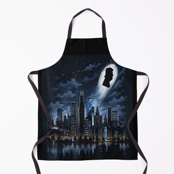 Item preview, Trump Signal Silhouette Over Dark City Skyline Night Moonlight Graphic Art designed and sold by StuZabine.