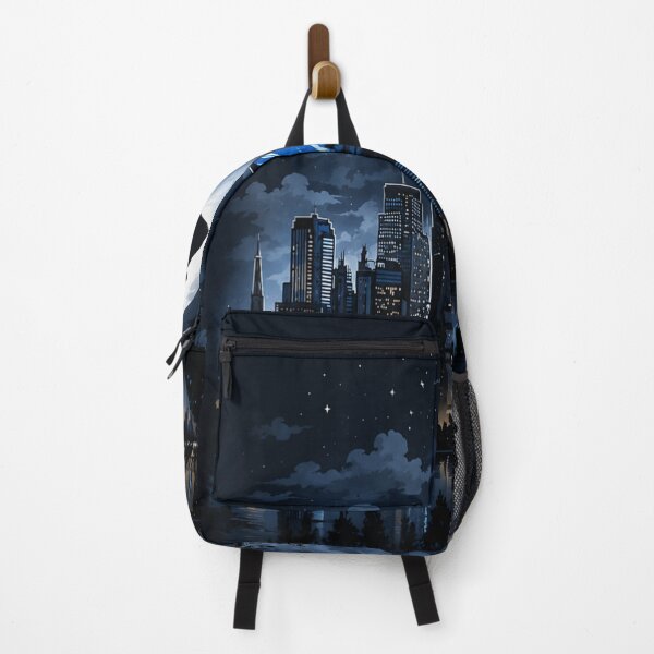 Item preview, Trump Signal Silhouette Over Dark City Skyline Night Moonlight Graphic Art designed and sold by StuZabine.