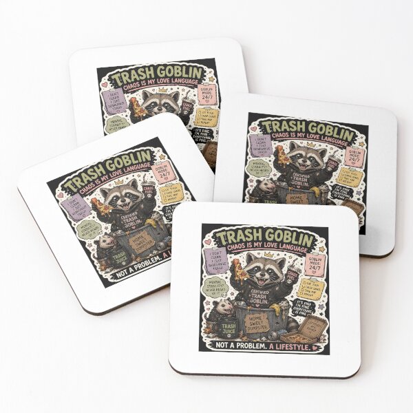 Item preview, Trash Goblin Raccoon Meme Sticker | Chaos Energy Funny Raccoon | Weird Cute Meme Design designed and sold by RohitPrints.