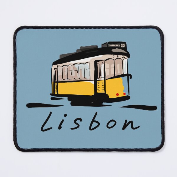 Item preview, Lisbon Tram – Chiado Portugal Travel Illustration designed and sold by Covo Studio.