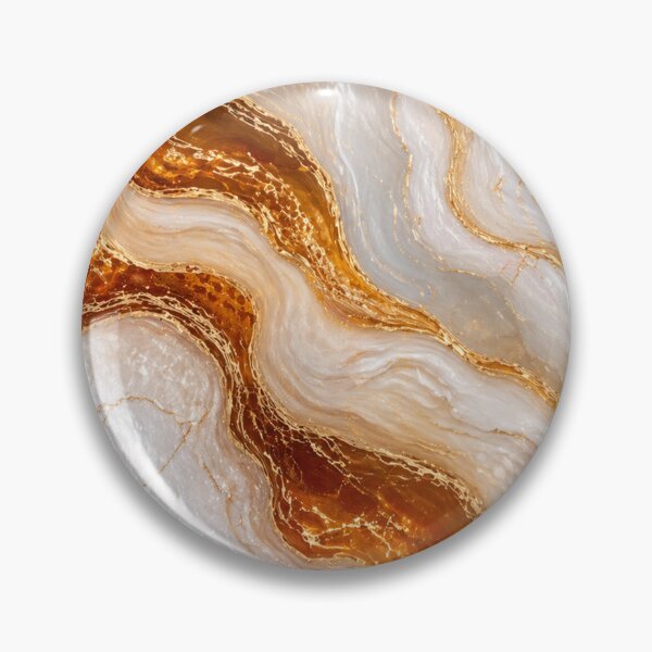 Item preview, Amber Luxe Marble – Elegant Geode Fluid Art designed and sold by annenambiro.