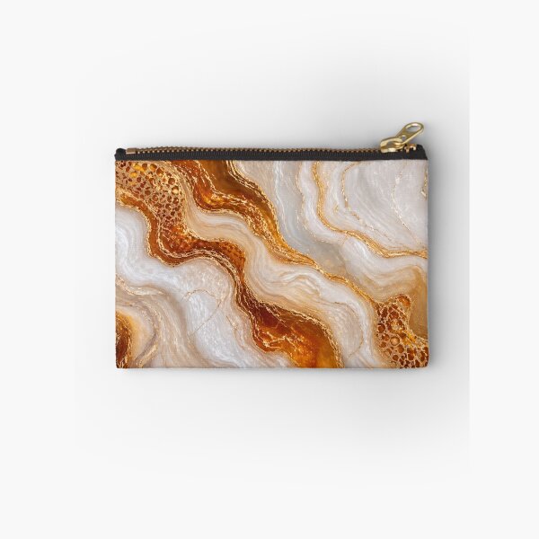 Item preview, Amber Luxe Marble – Elegant Geode Fluid Art designed and sold by annenambiro.