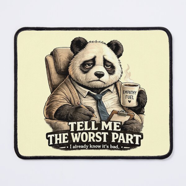 Item preview, Grumpy Panda Lover Therapist Funny Gift designed and sold by Gentlestate.
