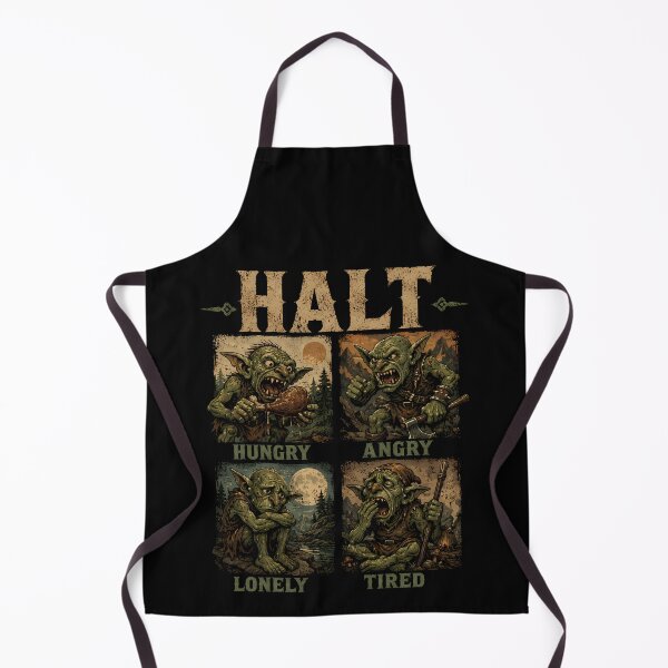 Item preview, H.A.L.T. - Control Your Inner Goblin designed and sold by Funny Vintage Stickers And T-Shirts.