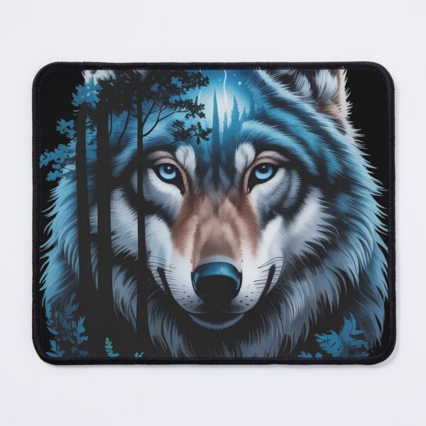 Item preview, A captivating digital illustration of a wolf designed and sold by zuczekgti.