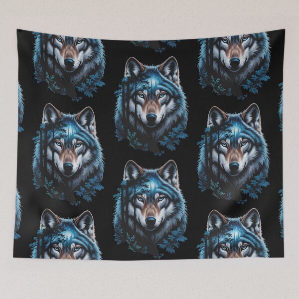 Item preview, A captivating digital illustration of a wolf designed and sold by zuczekgti.