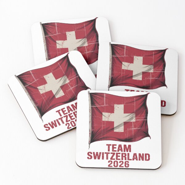 Item preview, Team Switzerland 2026 Fan Flag T-Shirt V3 designed and sold by DBWStudios.