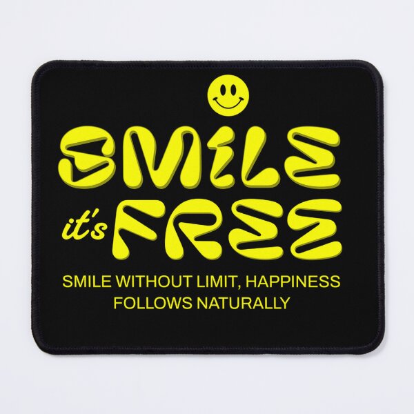 Item preview, Smile Its Free Retro Y2K Acid Typography Positive Quote designed and sold by VantaStudios05.