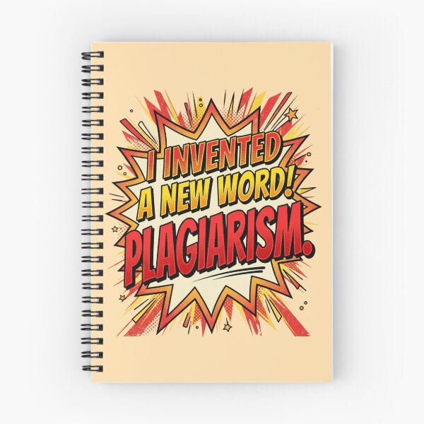 Item preview, I Invented A New Word Plagiarism Funny Nerd Joke Retro Comic Typography Gift For Teachers Writers And Students designed and sold by Im-Ara.
