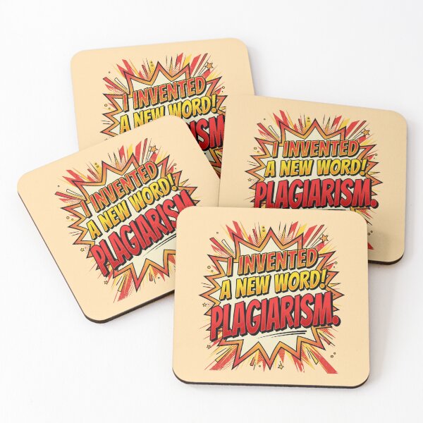 Item preview, I Invented A New Word Plagiarism Funny Nerd Joke Retro Comic Typography Gift For Teachers Writers And Students designed and sold by Im-Ara.