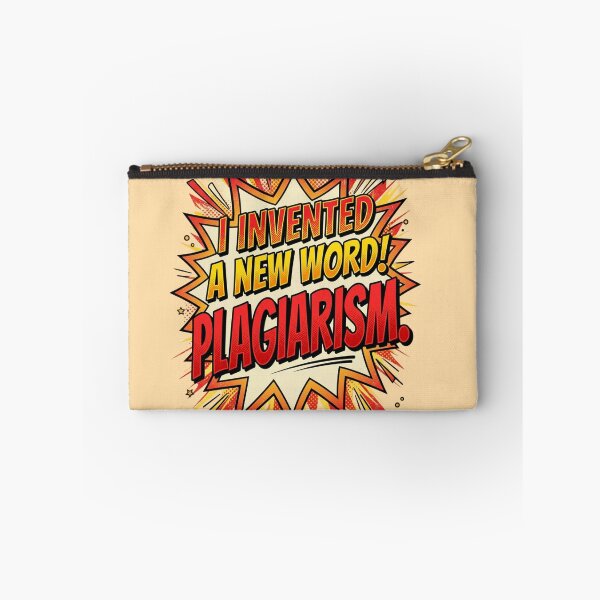 Item preview, I Invented A New Word Plagiarism Funny Nerd Joke Retro Comic Typography Gift For Teachers Writers And Students designed and sold by Im-Ara.