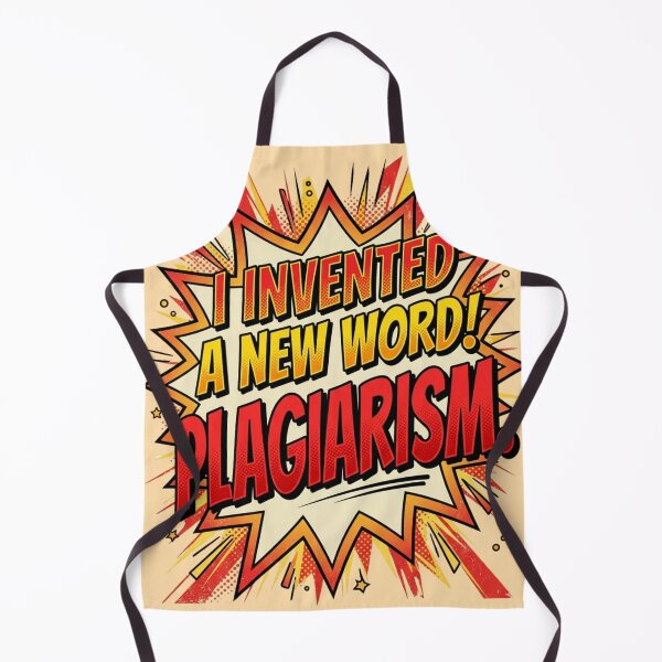 Item preview, I Invented A New Word Plagiarism Funny Nerd Joke Retro Comic Typography Gift For Teachers Writers And Students designed and sold by Im-Ara.