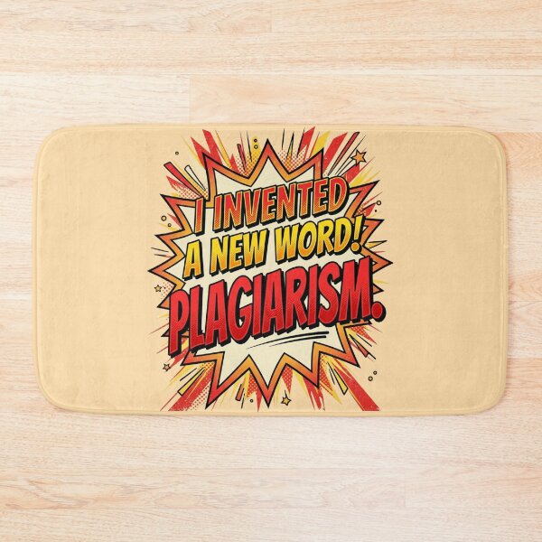 Item preview, I Invented A New Word Plagiarism Funny Nerd Joke Retro Comic Typography Gift For Teachers Writers And Students designed and sold by Im-Ara.