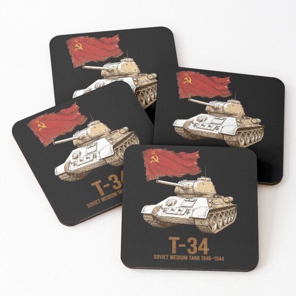 Item preview, T-34 Soviet Medium Tank Vintage Military Blueprint designed and sold by flamini.