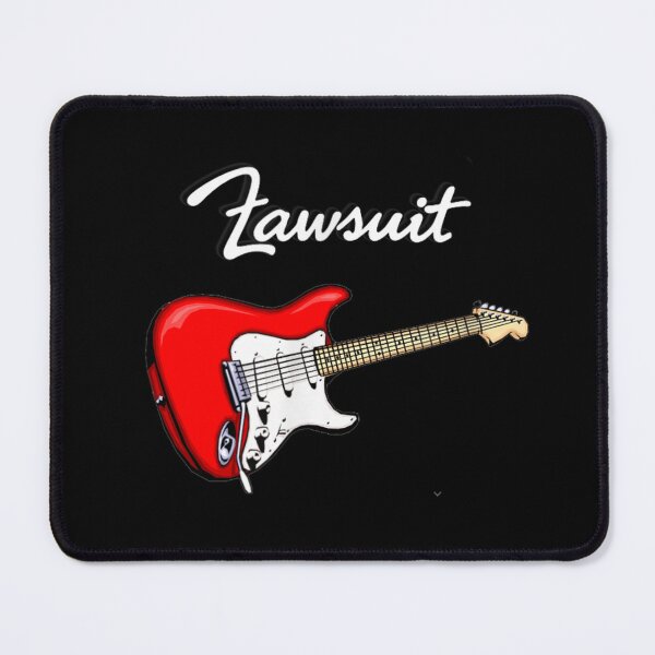 Item preview, Lawsuit Red Electric Guitar Parody Logo Vintage Rock Music Graphic designed and sold by StuZabine.