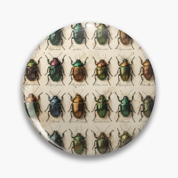 Item preview, Vintage Beetle Specimen Collection Natural History Print designed and sold by PictorialWhimsy.