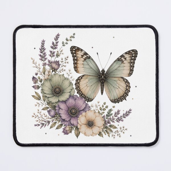 Item preview, Boho Floral Butterfly Artwork designed and sold by PetalGarden.