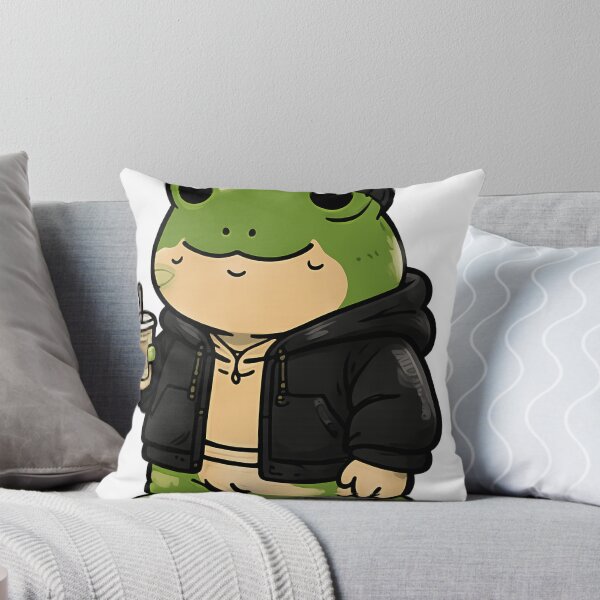 Item preview, Cute Frog in Hoodie and Beanie Streetwear Aesthetic designed and sold by GUINewAlex.