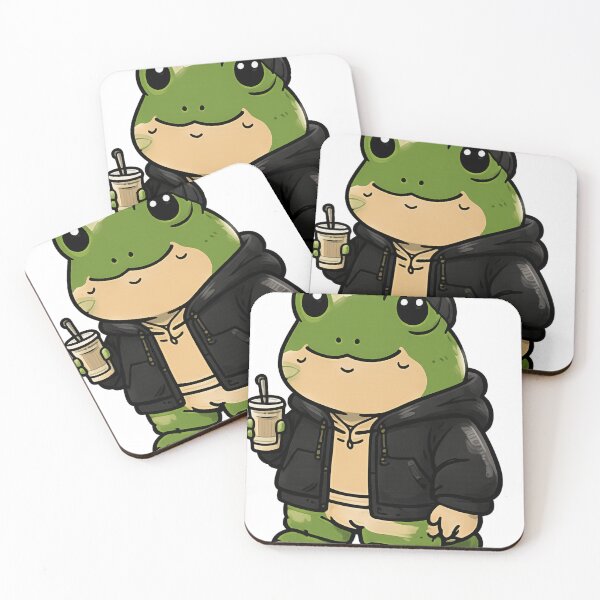 Item preview, Cute Frog in Hoodie and Beanie Streetwear Aesthetic designed and sold by GUINewAlex.