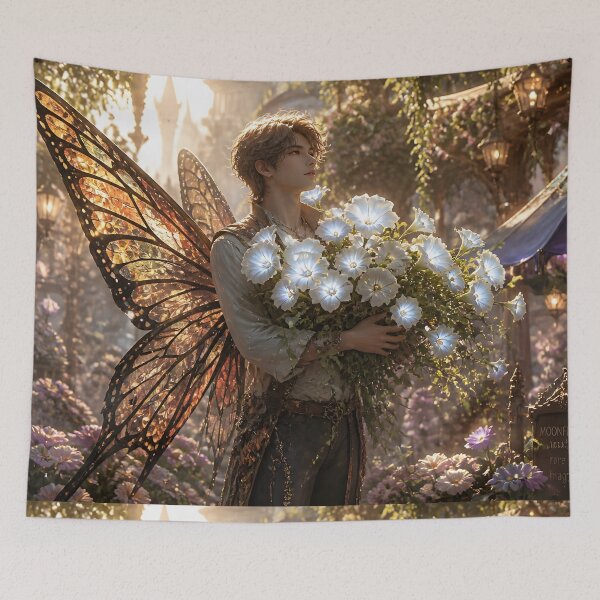 Item preview,  Moonflower Fairy Gardener designed and sold by sigmaartstudio.