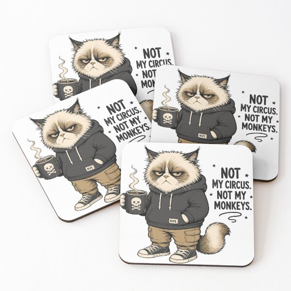 Item preview, Grumpy Cat Coffee Mood designed and sold by Krincydigitalart.