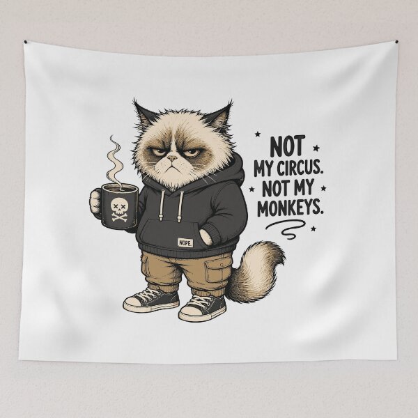 Item preview, Grumpy Cat Coffee Mood designed and sold by Krincydigitalart.