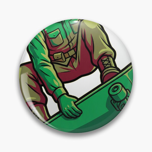 Item preview, Skateboarding Green Army Man - Retro Toy Soldier Skater designed and sold by ModoSolo.
