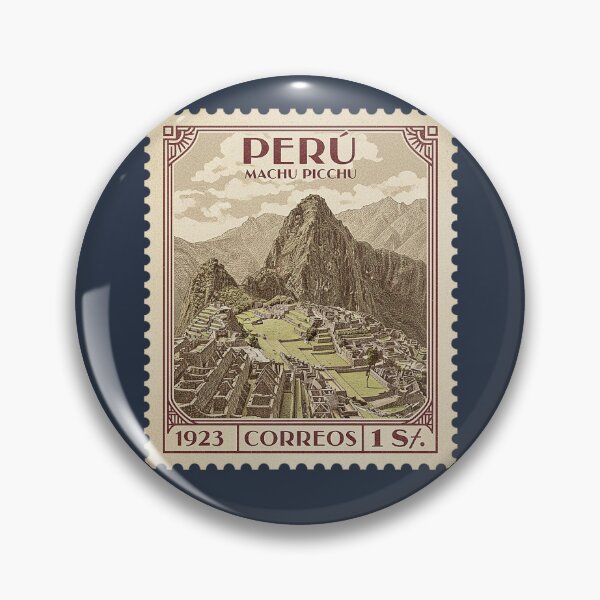 Item preview, Vintage Peru Machu Picchu Travel Stamp Art designed and sold by d247.
