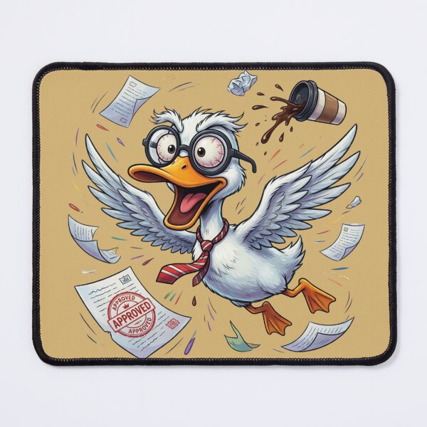 Item preview, Chaos Duck in the Office – Flying Overthinker designed and sold by design-rebell.