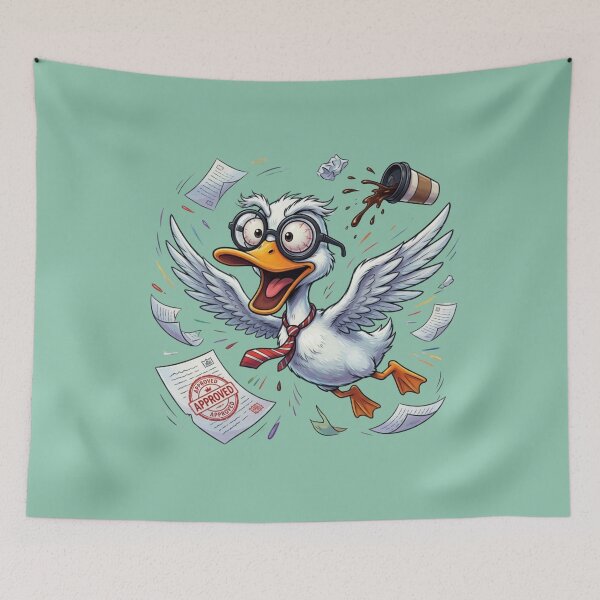 Item preview, Chaos Duck in the Office – Flying Overthinker designed and sold by design-rebell.