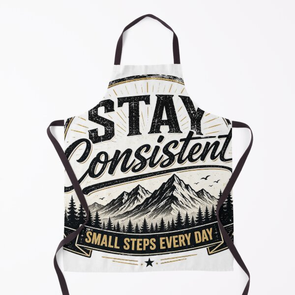 Item preview, Stay Consistent Small Steps Every Day Motivational Sticker designed and sold by Omanut Studio — By Ashwin..