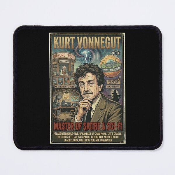 Item preview, Kurt Vonnegut Poster designed and sold by Halifaxartguy.